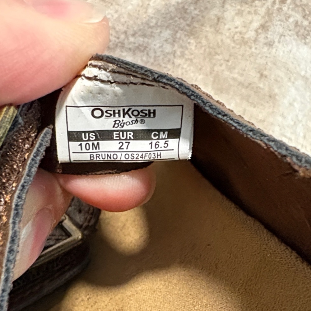 OshKosh B'gosh Brown Kids Sandals with Buckles - Picture 3 of 5